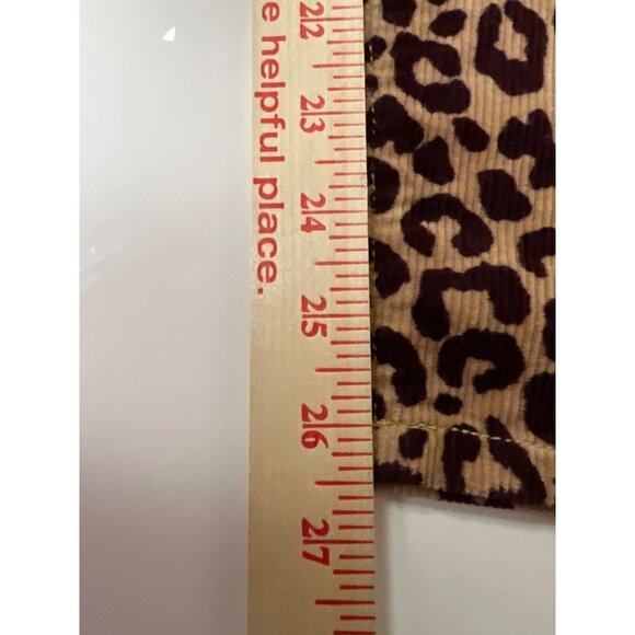 NEW! Ann Taylor Skinny High Rise Cheetah Animal Print Corduroy Pants Women's 4 - Picture 9 of 11